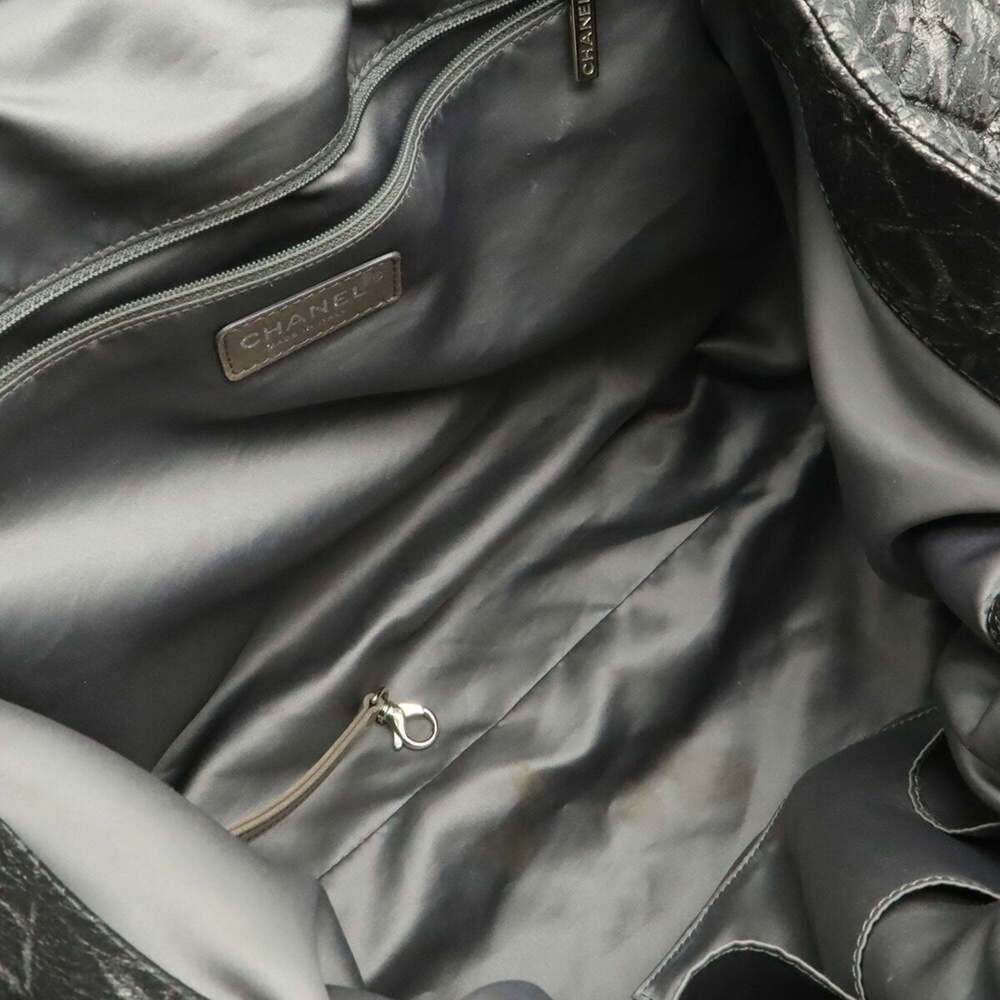 CHANEL Gray Logo Shoulder Bag - Picture 6 of 9